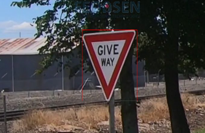 FEDASEN - Give Way sign in Good condition