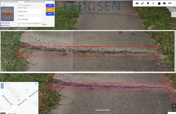FEDASEN - Footpath Defects - Displacement